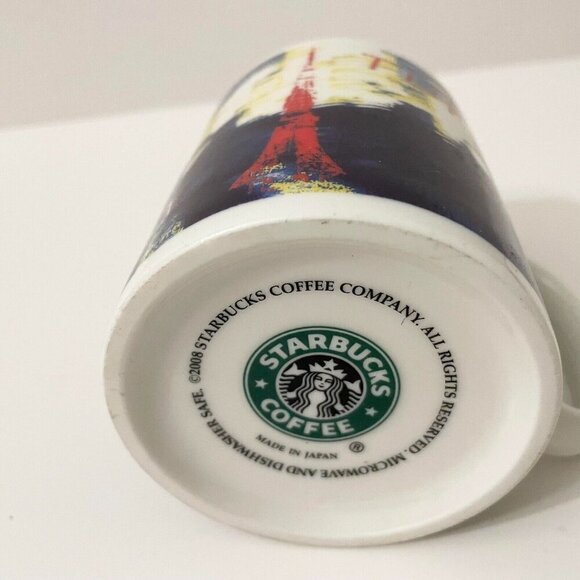 2008 Starbucks Night City Lights Design Tokyo Japan 12 oz Mug - Picture 13 of 16